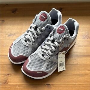 Reebok Burgundy and Gray Athletic Shoes